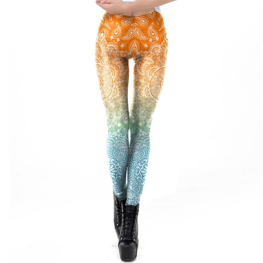 NADANBAO Women Legins Mandala Ombre Blue Printing Workout Legging Fashion Casual High Waist Woman Leggings For Fitness NADANBAO Women Legins Mandala Ombre Blue Printing Workout Legging Fashion Casual High Waist Woman Leggings For Fitness