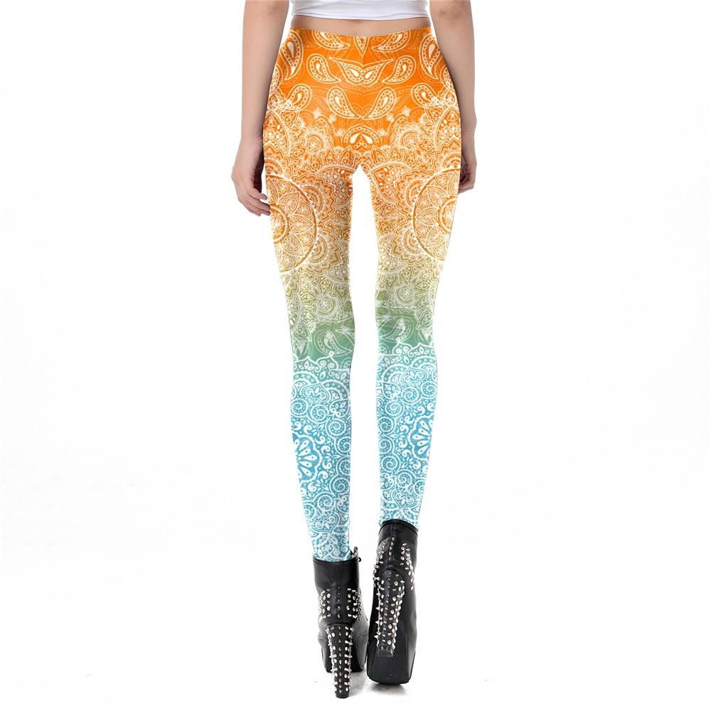 NADANBAO Women Legins Mandala Ombre Blue Printing Workout Legging Fashion Casual High Waist Woman Leggings For Fitness NADANBAO Women Legins Mandala Ombre Blue Printing Workout Legging Fashion Casual High Waist Woman Leggings For Fitness