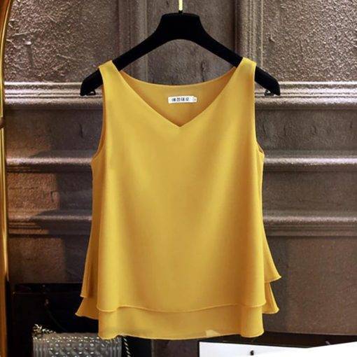 Women Solid V-neck Casual Top Tops & Tees