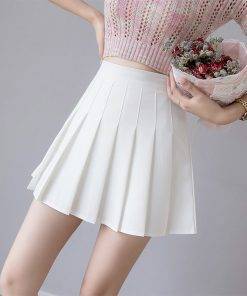 Women Summer Pleated Skirt Women's Fashion Bottoms 