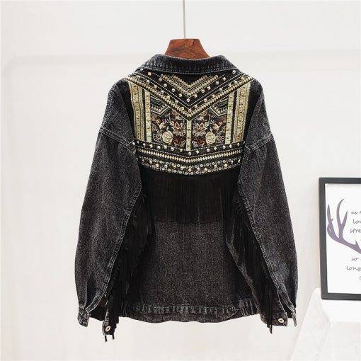 Women Long Sleeve Outerwear Jacket Denim