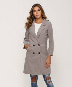 Women Autumn Winter Woolen Coat Outerwear 