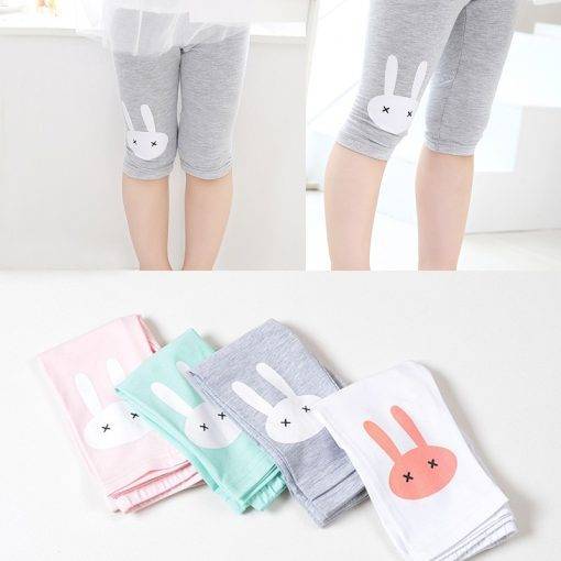 Rabbit Footless Knee Length Pants Girls' Fashion Bottoms