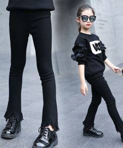 Fashionable Winter Flare Pant Girls' Fashion Bottoms 