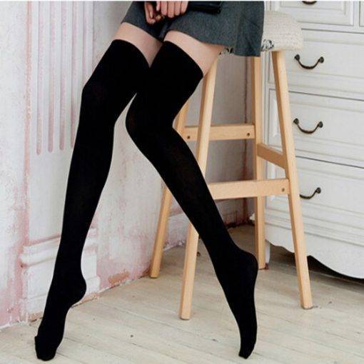 Casual Cotton Thigh High Stockings Girls' Fashion Tights & Stockings