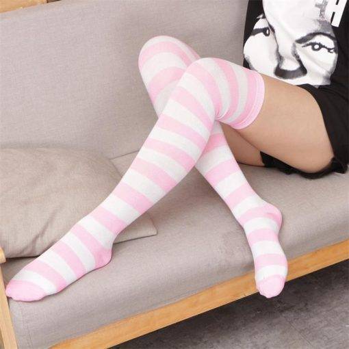 Long Stripe Cartoon Tight Girls' Fashion Tights & Stockings