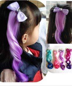 Cute Bow Crystal Elastic Hair Band Girls' Fashion Accessories 