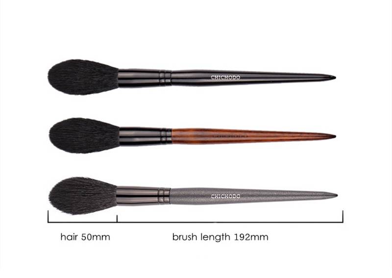 1 Pieces Goat Hair Long Handle Face Makeup Highlighter Blending Brush Blush Brush Concealer Brush Beauty