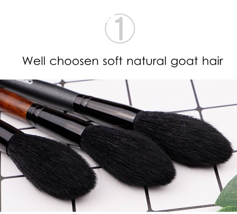 1 Pieces Goat Hair Long Handle Face Makeup Highlighter Blending Brush Blush Brush Concealer Brush Beauty