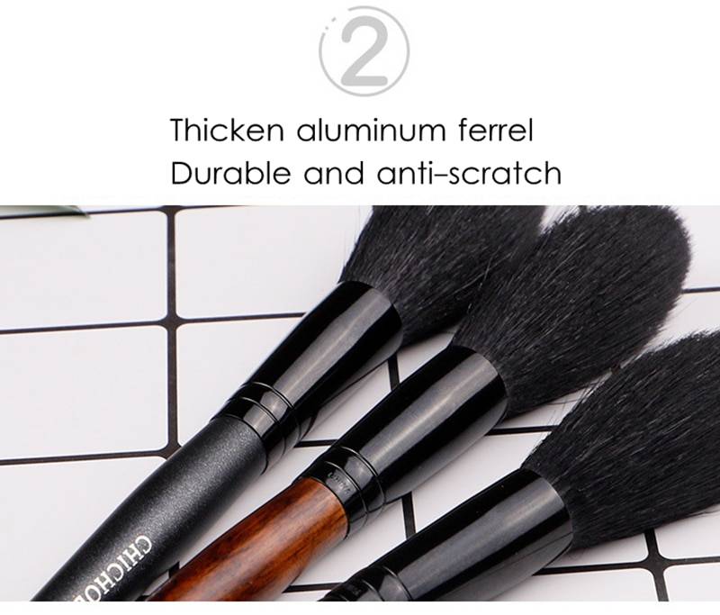 1 Pieces Goat Hair Long Handle Face Makeup Highlighter Blending Brush Blush Brush Concealer Brush Beauty