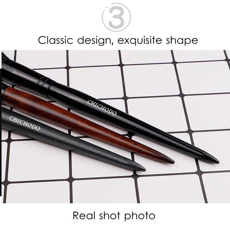 1 Pieces Goat Hair Long Handle Face Makeup Highlighter Blending Brush Blush Brush Concealer Brush Beauty