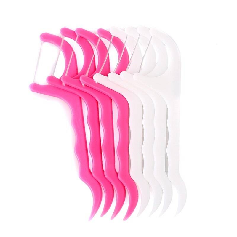 100 Pcs/Lot Disposable Dental Flosser Interdental Brush Teeth Stick Toothpicks Floss Pick Oral Gum Teeth Cleaning Care 100 Pcs/Lot Disposable Dental Flosser Interdental Brush Teeth Stick Toothpicks Floss Pick Oral Gum Teeth Cleaning Care