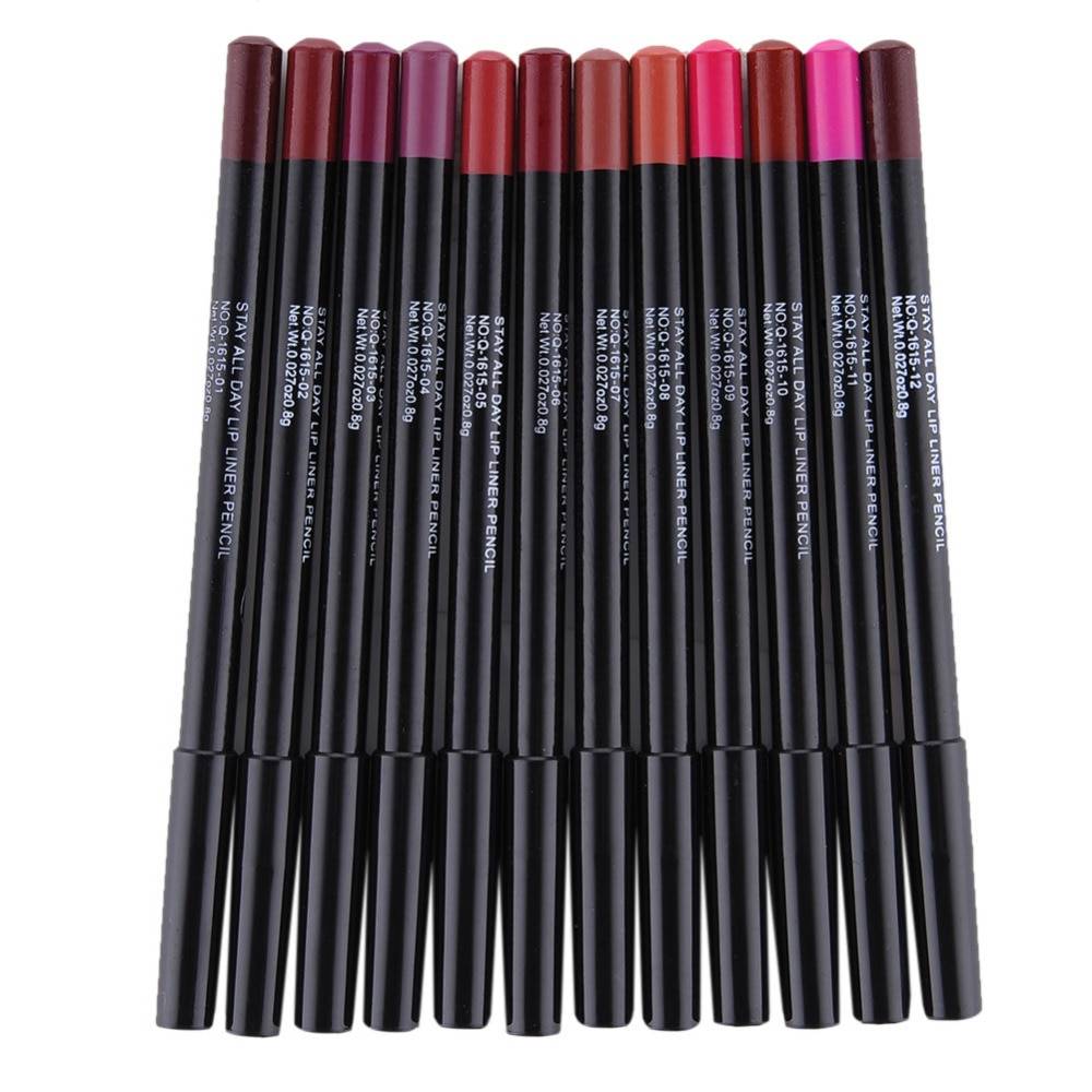 12pcs/set Professional Matte Lip Liner Pencil Set Waterproof Long Lasting Smooth Natural Lipliner Pen Makeup Cosmetic Tools Kit 12pcs/set Professional Matte Lip Liner Pencil Set Waterproof Long Lasting Smooth Natural Lipliner Pen Makeup Cosmetic Tools Kit