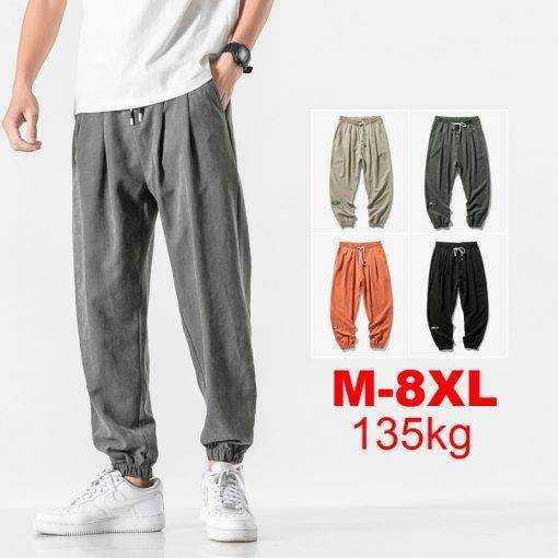 Big 8XL Men Casual Sweatpants Men's Fashion Bottoms