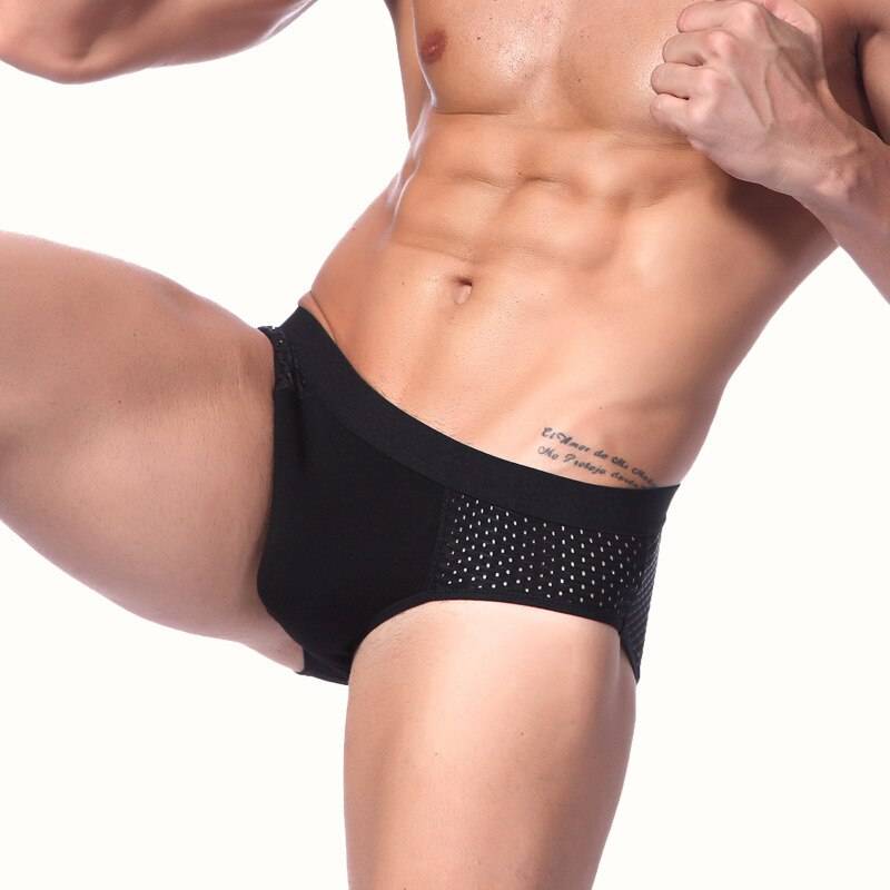 Man Sexy Mesh Hollow Breathable Underwear Middle Waist High Elasticity Solid Fashion Briefs Male Cueca Calzoncillos Man Sexy Mesh Hollow Breathable Underwear Middle Waist High Elasticity Solid Fashion Briefs Male Cueca Calzoncillos