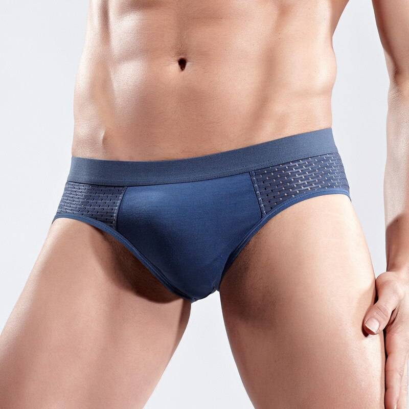 Man Sexy Mesh Hollow Breathable Underwear Middle Waist High Elasticity Solid Fashion Briefs Male Cueca Calzoncillos Man Sexy Mesh Hollow Breathable Underwear Middle Waist High Elasticity Solid Fashion Briefs Male Cueca Calzoncillos