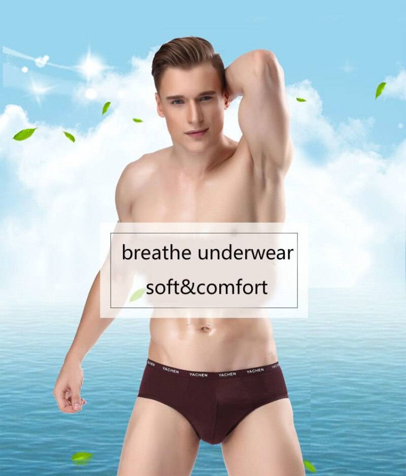 Hot Bamboo Fiber Men Breathable Underwear Sexy Comfortable Solid Briefs High Elasticity Male Underpants Cueca Calzoncillos Hot Bamboo Fiber Men Breathable Underwear Sexy Comfortable Solid Briefs High Elasticity Male Underpants Cueca Calzoncillos