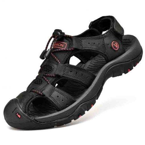 Classic Men’s Leather Sandals Shoes Men