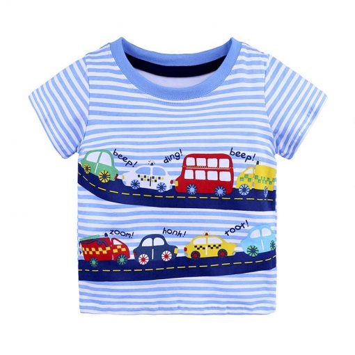 1-6Y Cartoon Print T-Shirts Boys' Fashion T-Shirts