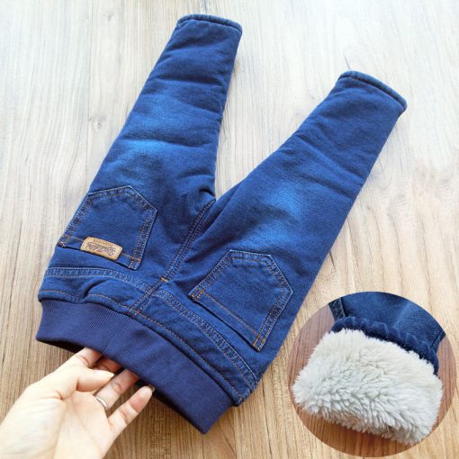 Winter Baby Boys Warm Jeans Boys' Fashion Pants