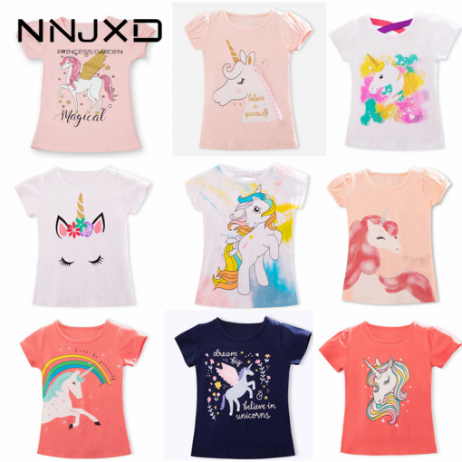 Summer Fashion Unisex Unicorn T-shirt Boys' Fashion T-Shirts