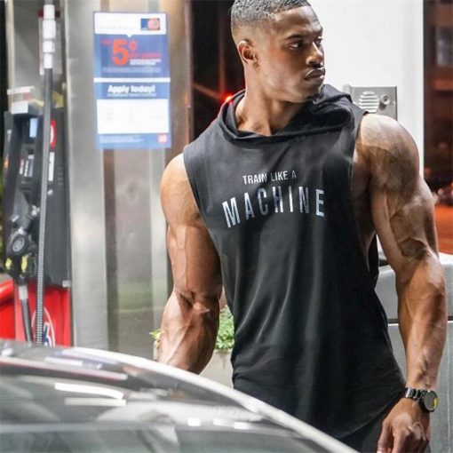 Gyms sleeveless Hoodie Fitness Tank Top Sportswear Fitness