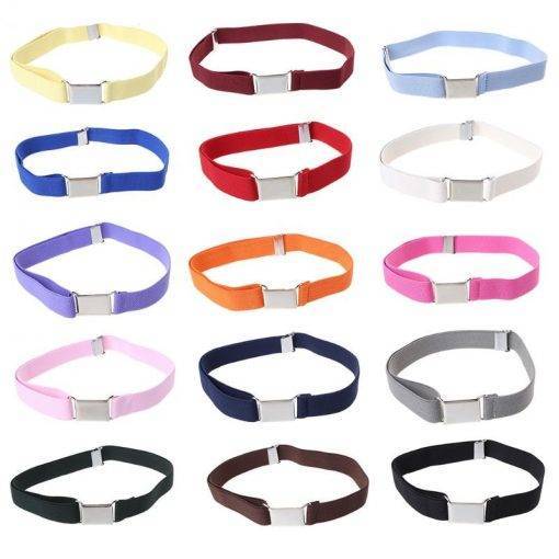 Solid Color Unisex Canvas Belts Girls' Fashion Accessories