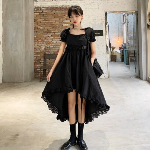 Summer Square Collar Women Dress Dresses