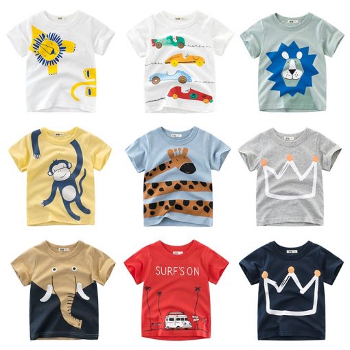 Children Cotton Short Sleeves Boys' Fashion T-Shirts