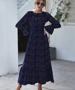 Autumn vintage red dress Dresses 