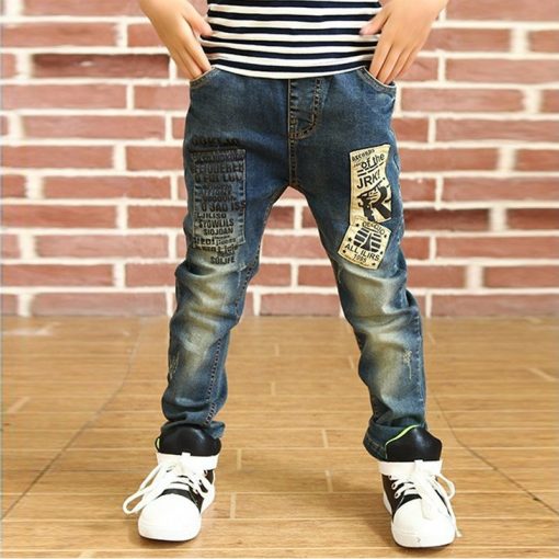 5-13Y Boys Slim Straight Jeans Boys' Fashion Pants
