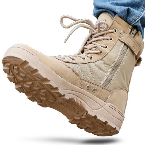 Men Desert Tactical Military Boots Shoes Men