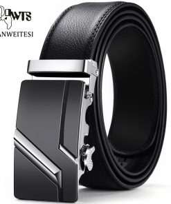 Automatic Buckle Black Belt Men's Fashion Accessories 