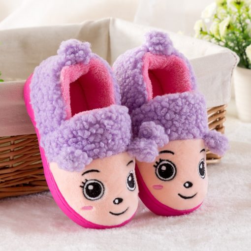 Children Warm Slippers Shoes