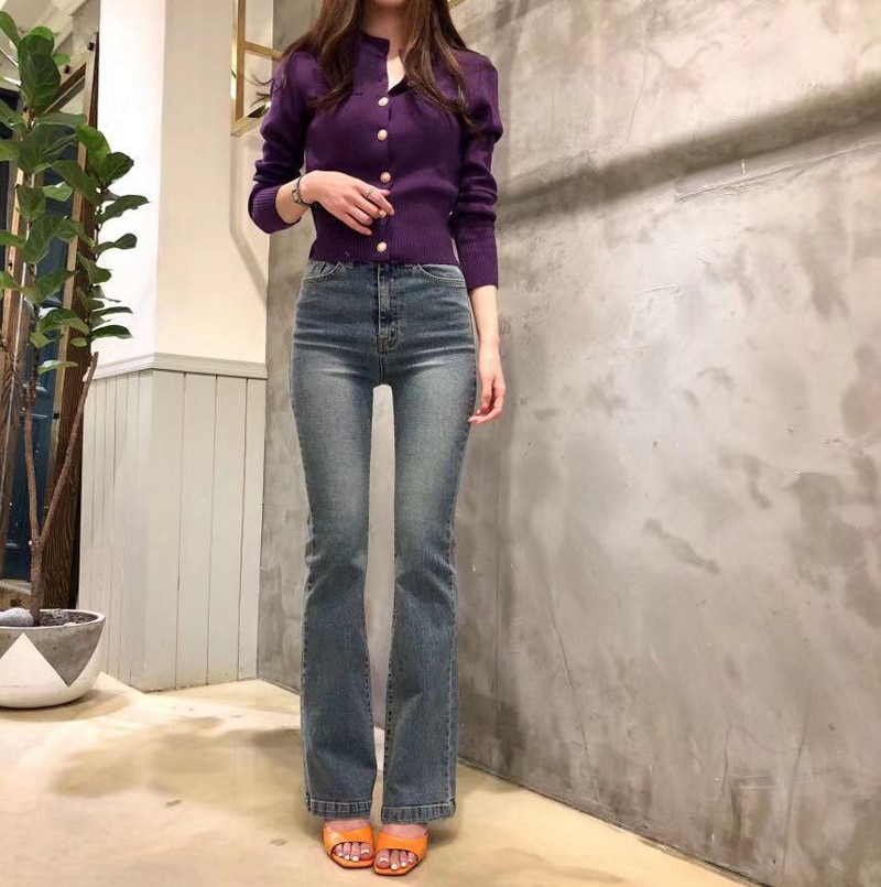 JMPRS Fashion Women Cardigan Sweater Spring Knitted Long Sleeve Short Coat Casual Single Breasted Korean Slim Chic Ladies Top