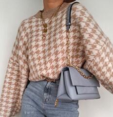 sweater women turtleneck leopard knitted sweater animal print winter thick female pullovers casual tops oversized sweater