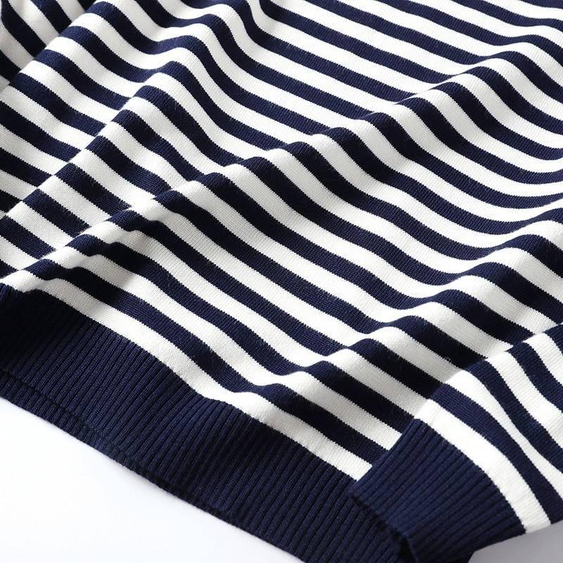 2021 Autumn Winter Long Sleeve Striped Pullover Women Sweater Knitted Sweaters O-Neck Tops Korean Pull Femme Jumper Female White 2021 Autumn Winter Long Sleeve Striped Pullover Women Sweater Knitted Sweaters O-Neck Tops Korean Pull Femme Jumper Female White