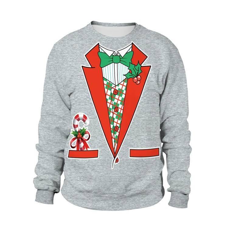 2021 Ugly Christmas Sweater For gift Santa Elf Funny Pullover Womens Mens Jerseys and Sweaters Tops Autumn Winter Clothing
