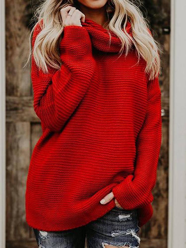 2021 Women Pullover Turtle Neck Autumn Winter Clothes Warm Knitted Oversized Turtleneck Sweater For Women's Green Tops Woman 2021 Women Pullover Turtle Neck Autumn Winter Clothes Warm Knitted Oversized Turtleneck Sweater For Women's Green Tops Woman