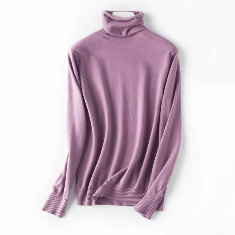 Autumn Soft Cashmere turtleneck Pullovers Sweaters female Winter 2021 Korean Slim-fit pull sweater womens clothing Pullovers