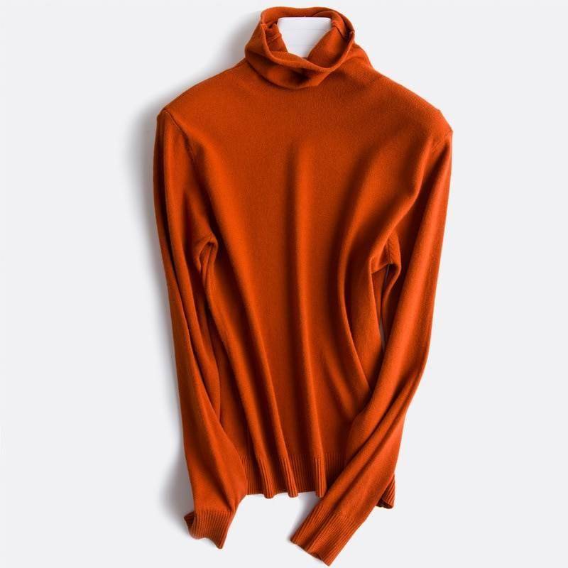 Autumn Soft Cashmere turtleneck Pullovers Sweaters female Winter 2021 Korean Slim-fit pull sweater womens clothing Pullovers