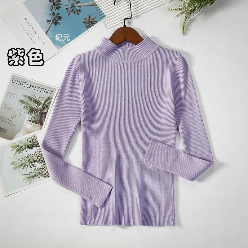 Bornladies Autumn Winter Basic Turtleneck Knitting Bottoming Warm Sweaters 2021 Women's Pullovers Solid Minimalist Cheap Tops Bornladies Autumn Winter Basic Turtleneck Knitting Bottoming Warm Sweaters 2021 Women's Pullovers Solid Minimalist Cheap Tops
