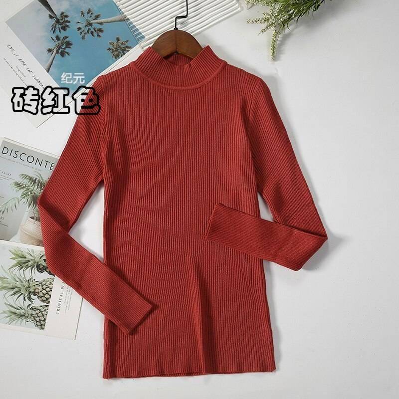Bornladies Autumn Winter Basic Turtleneck Knitting Bottoming Warm Sweaters 2021 Women's Pullovers Solid Minimalist Cheap Tops Bornladies Autumn Winter Basic Turtleneck Knitting Bottoming Warm Sweaters 2021 Women's Pullovers Solid Minimalist Cheap Tops