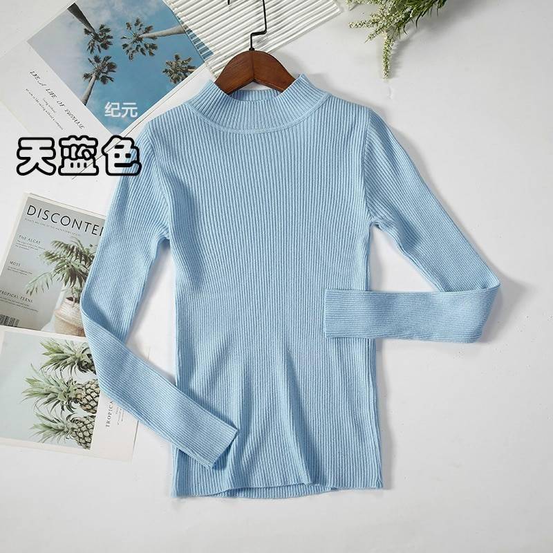 Bornladies Autumn Winter Basic Turtleneck Knitting Bottoming Warm Sweaters 2021 Women's Pullovers Solid Minimalist Cheap Tops Bornladies Autumn Winter Basic Turtleneck Knitting Bottoming Warm Sweaters 2021 Women's Pullovers Solid Minimalist Cheap Tops