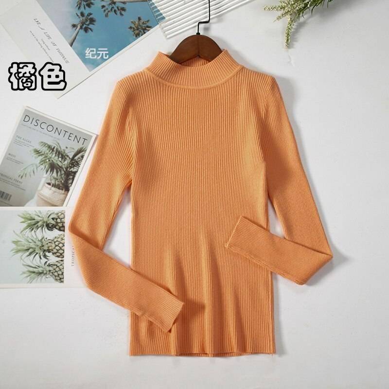 Bornladies Autumn Winter Basic Turtleneck Knitting Bottoming Warm Sweaters 2021 Women's Pullovers Solid Minimalist Cheap Tops Bornladies Autumn Winter Basic Turtleneck Knitting Bottoming Warm Sweaters 2021 Women's Pullovers Solid Minimalist Cheap Tops