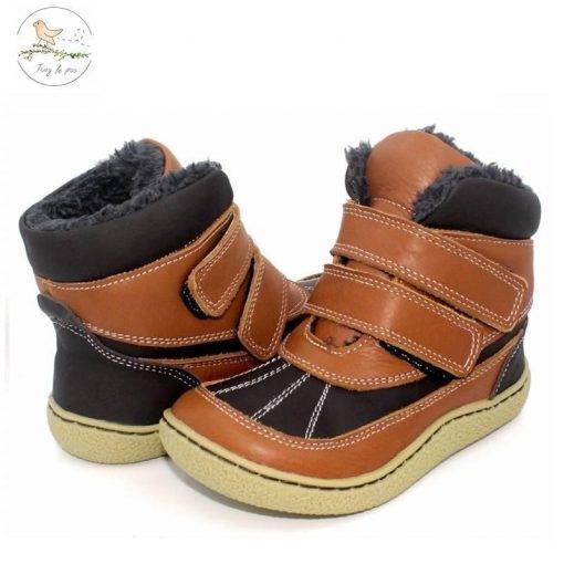 COPODENIEVE Top Brand Barefoot Genuine Leather Baby Toddler Girl Boy Kids Shoes For Fashion Winter Snow Boots Shoes Kids