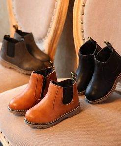 Children Snow Boots 2020 Autumn Winter Cotton Shoes Boys Girls Waterproof Non-slip Ankle Boots Kids Leather Boots Fashion Sale 