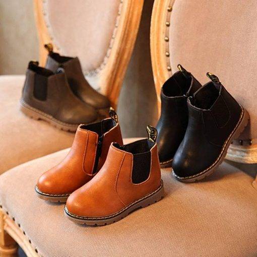 Children Snow Boots 2020 Autumn Winter Cotton Shoes Boys Girls Waterproof Non-slip Ankle Boots Kids Leather Boots Fashion Sale
