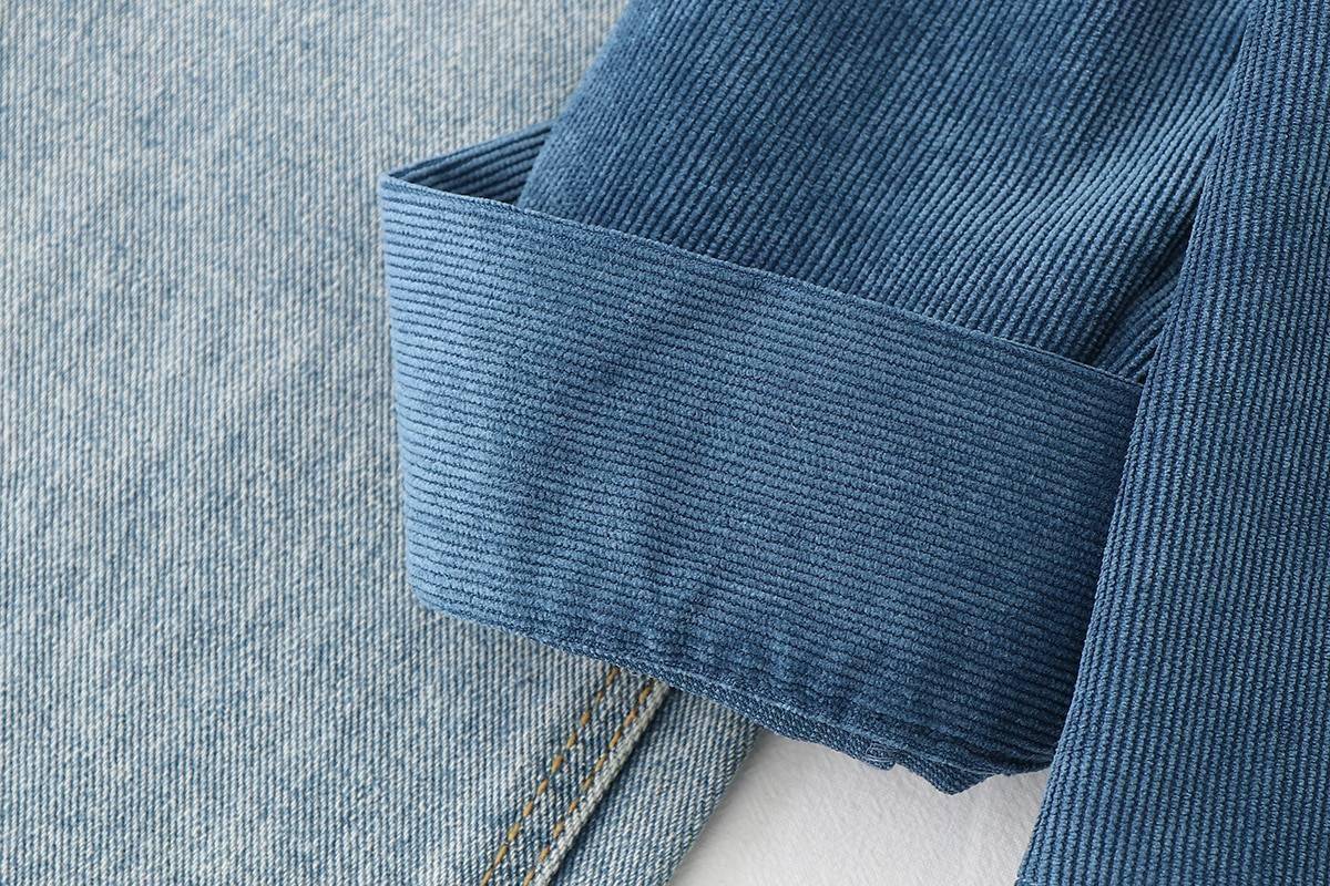 Corduroy Women Blouses Shirts Tunic Womens Tops And Blouses 2021 Womenswear Long Sleeve Clothing Button Up Down Loose White New