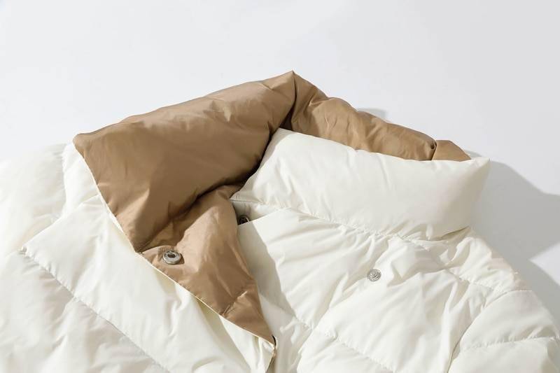 Fitaylor 2021 Winter Women Turtleneck White Duck Down Coat Double Breasted Warm Parkas Double Sided Down Long Jacket Fitaylor 2021 Winter Women Turtleneck White Duck Down Coat Double Breasted Warm Parkas Double Sided Down Long Jacket